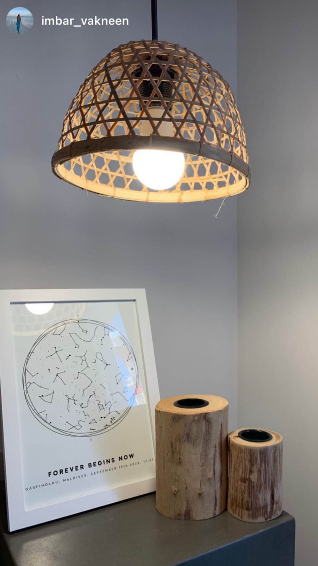 מתנה מקורית מפת כוכבים ממוסגרת מבית וויט ספייס