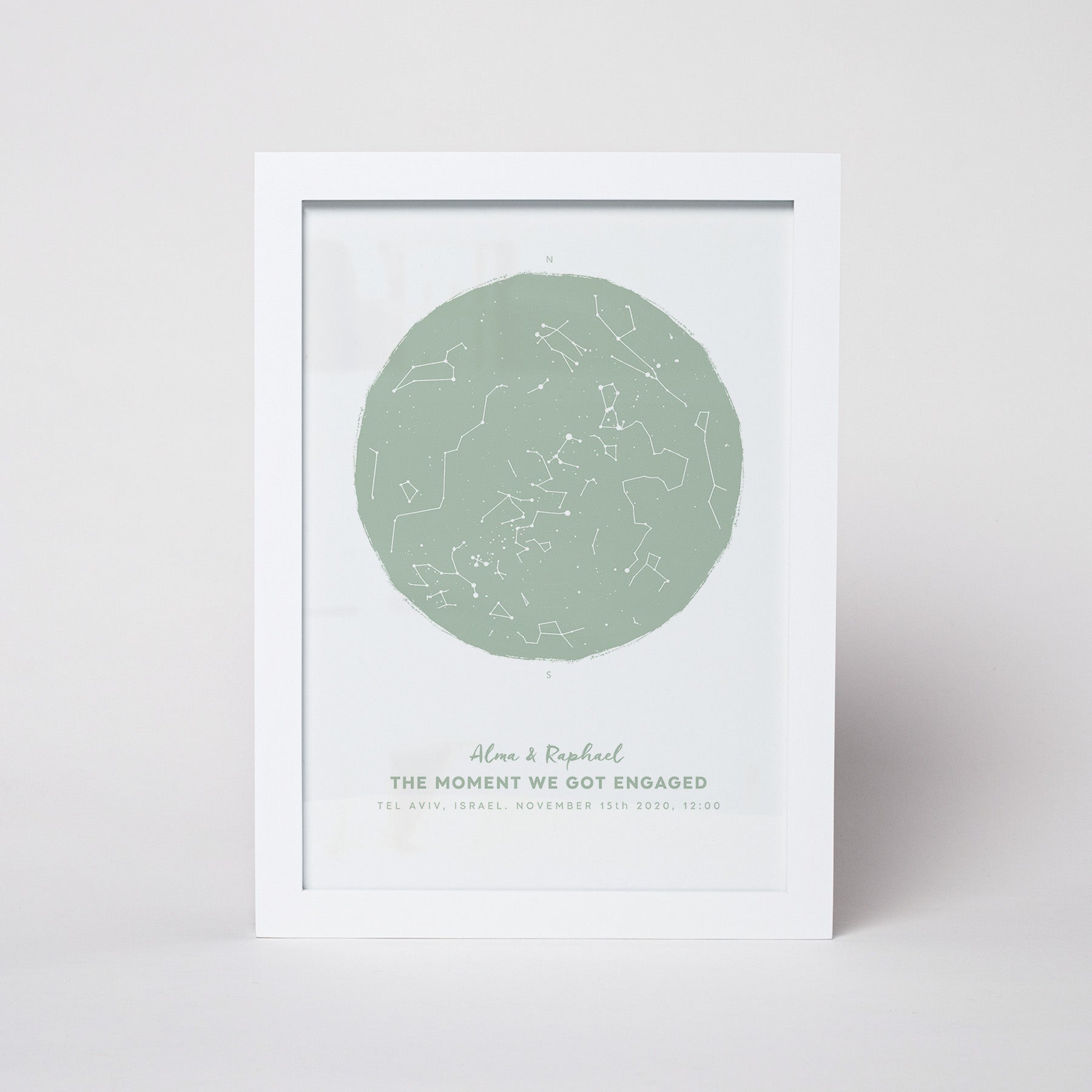 מפת כוכבים דגם Ash Gray