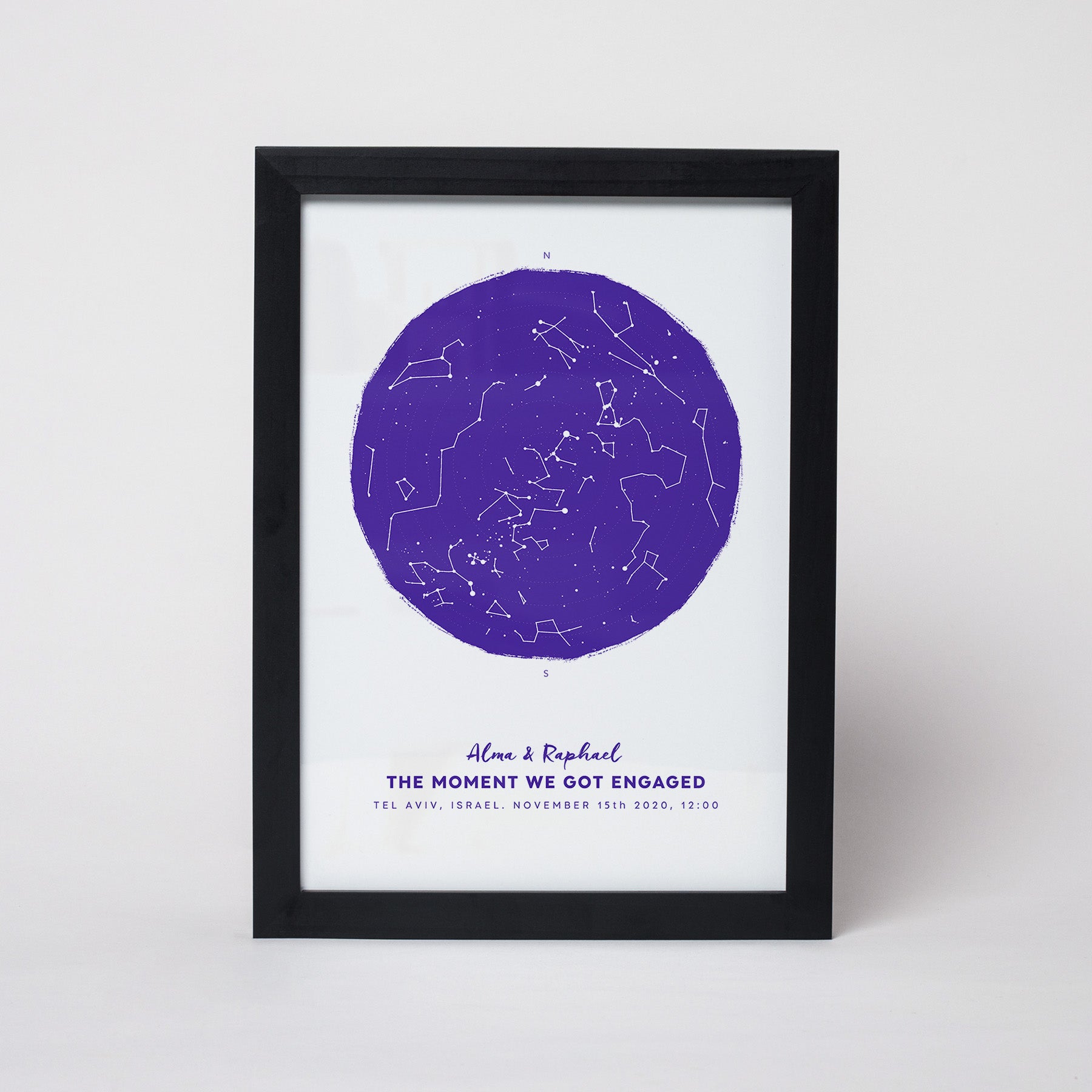 מפת כוכבים דגם Indigo