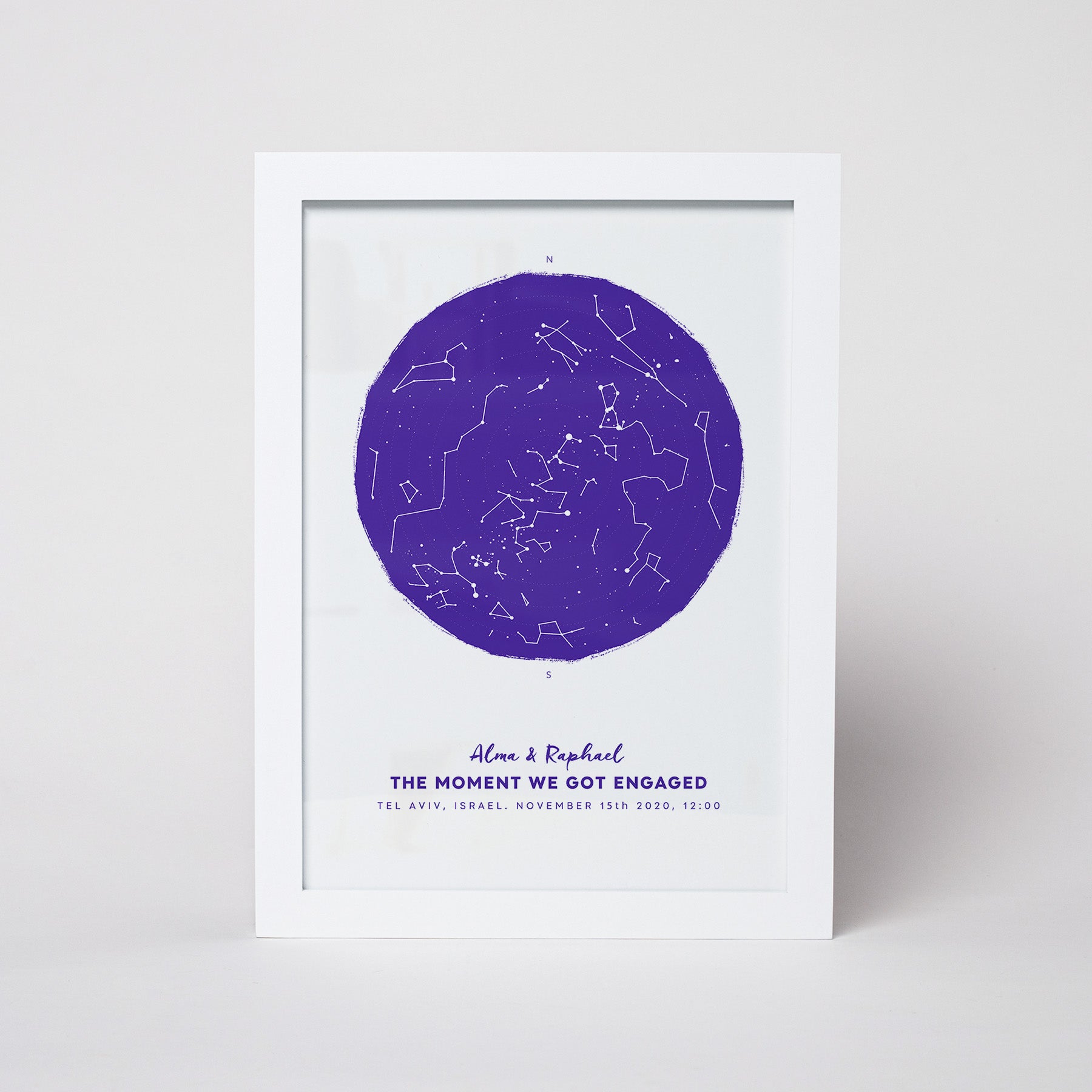 מפת כוכבים דגם Indigo