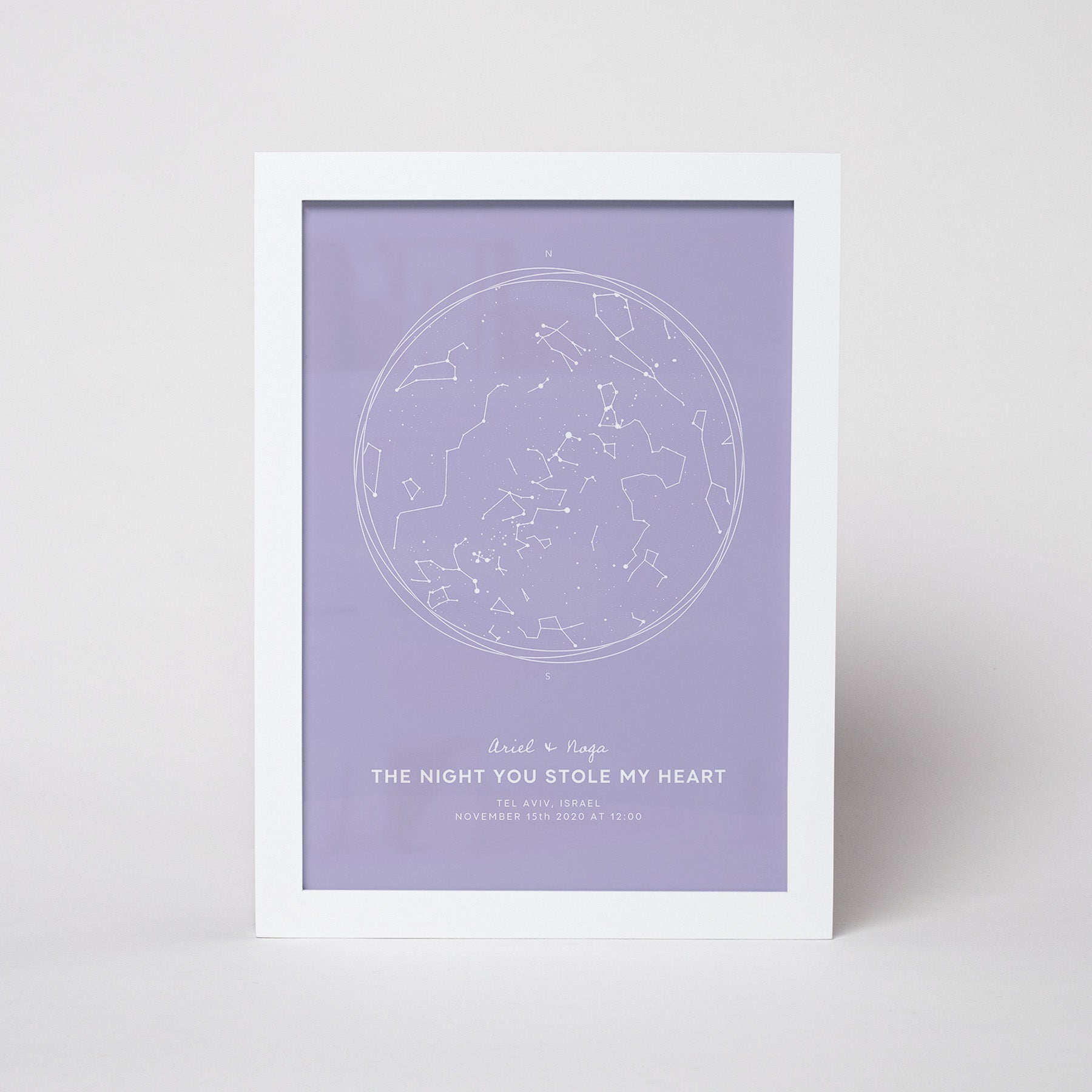 מפת כוכבים דגם Lavender