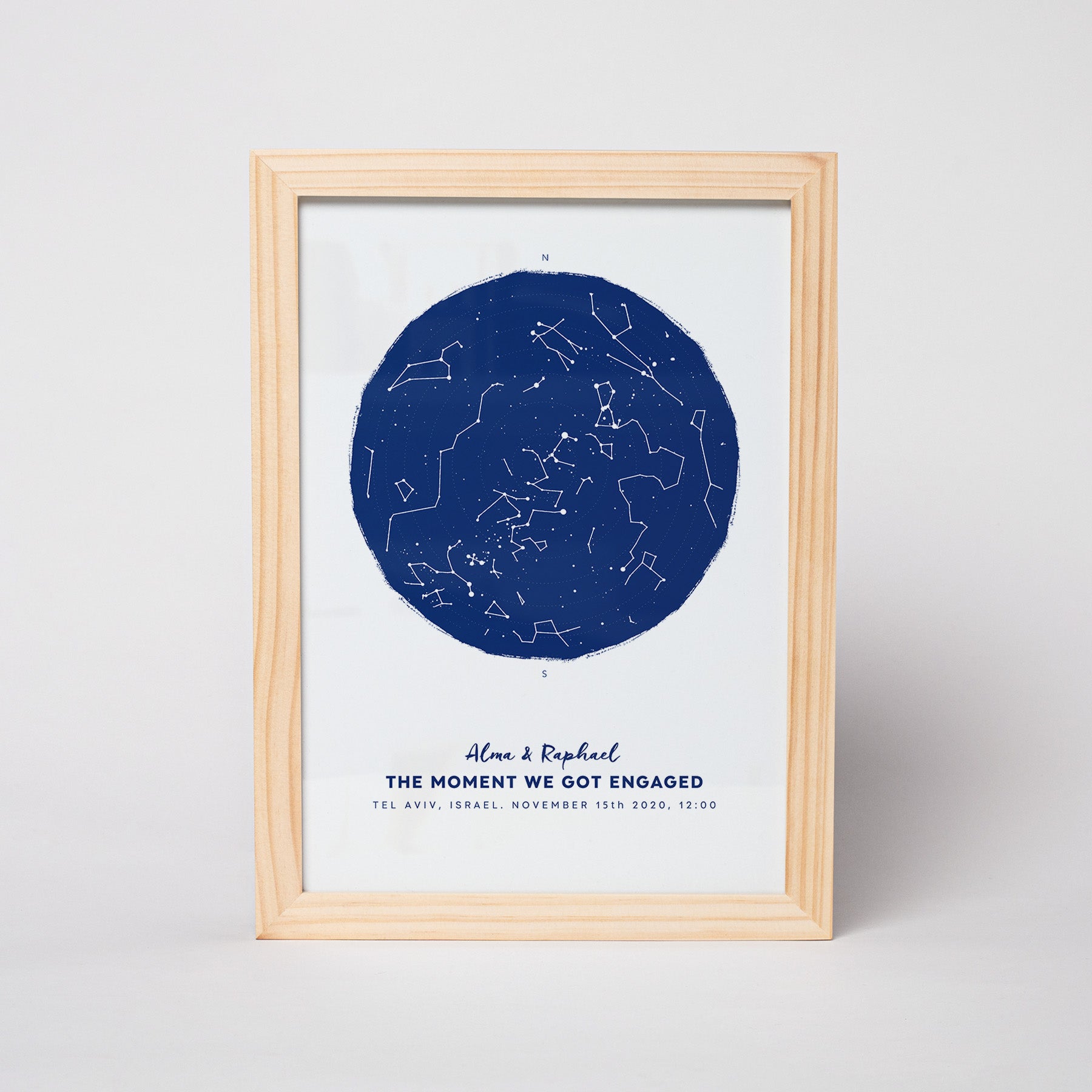 מפת כוכבים דגם Midnight