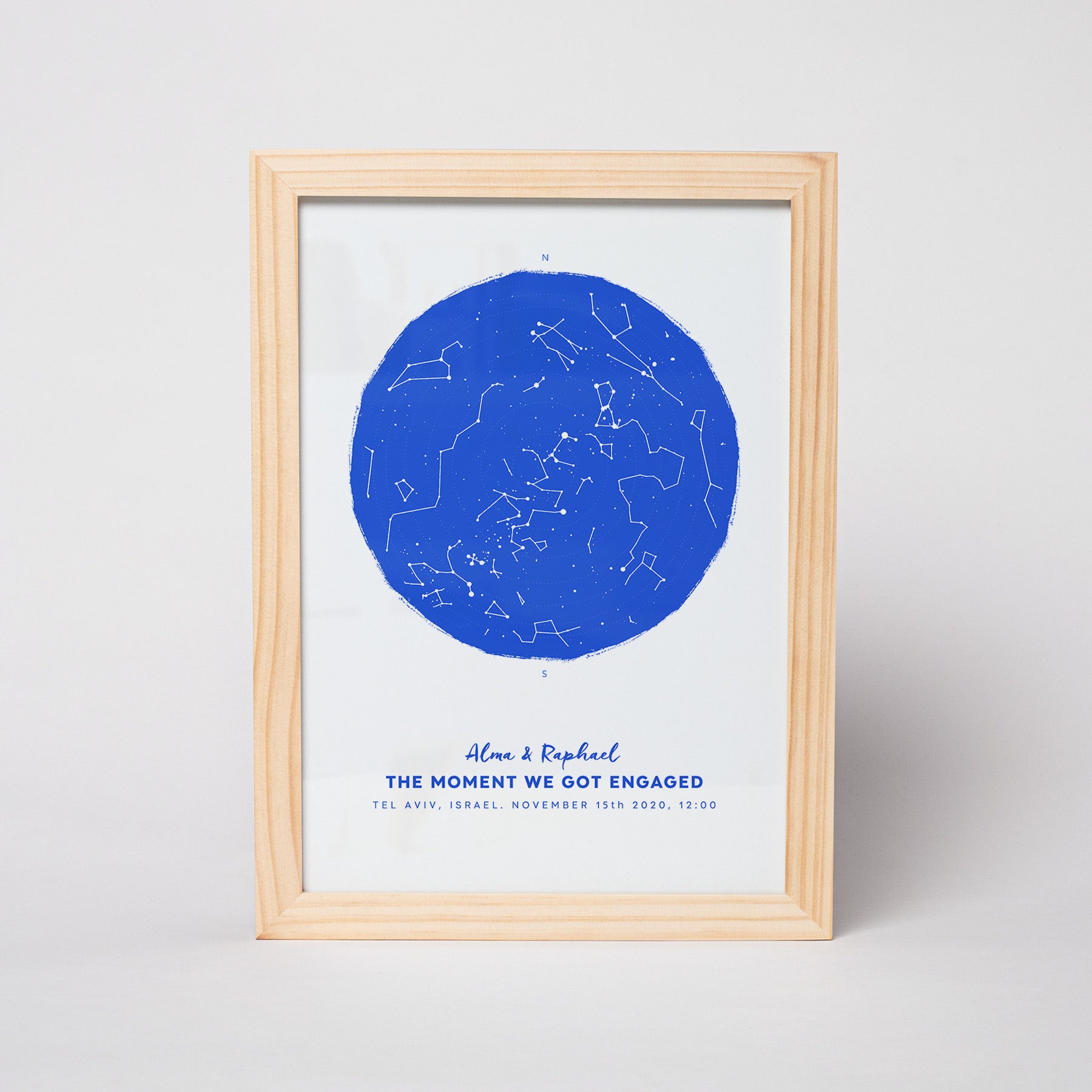 מפת כוכבים דגם Royal Blue