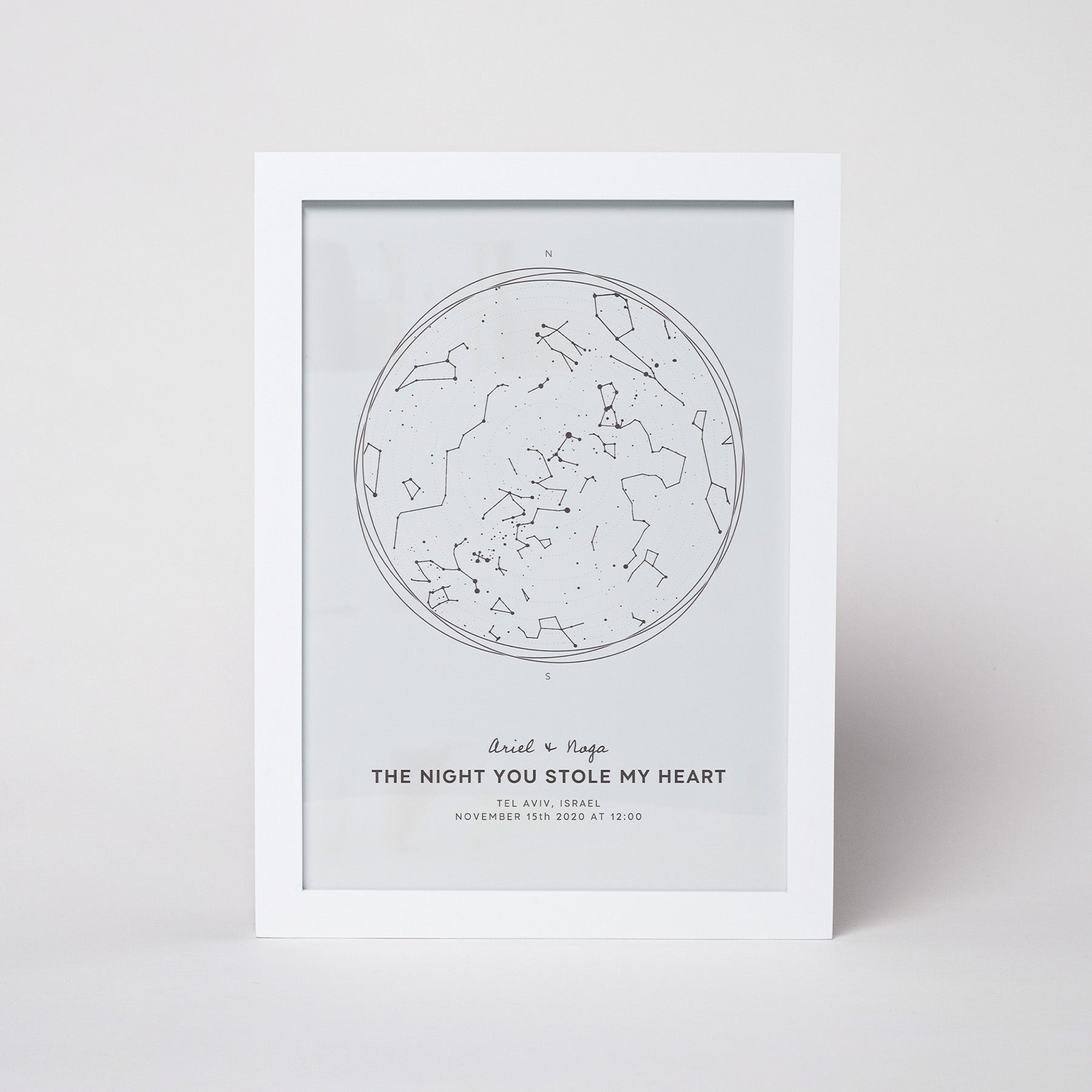 מפת כוכבים דגם Chalk