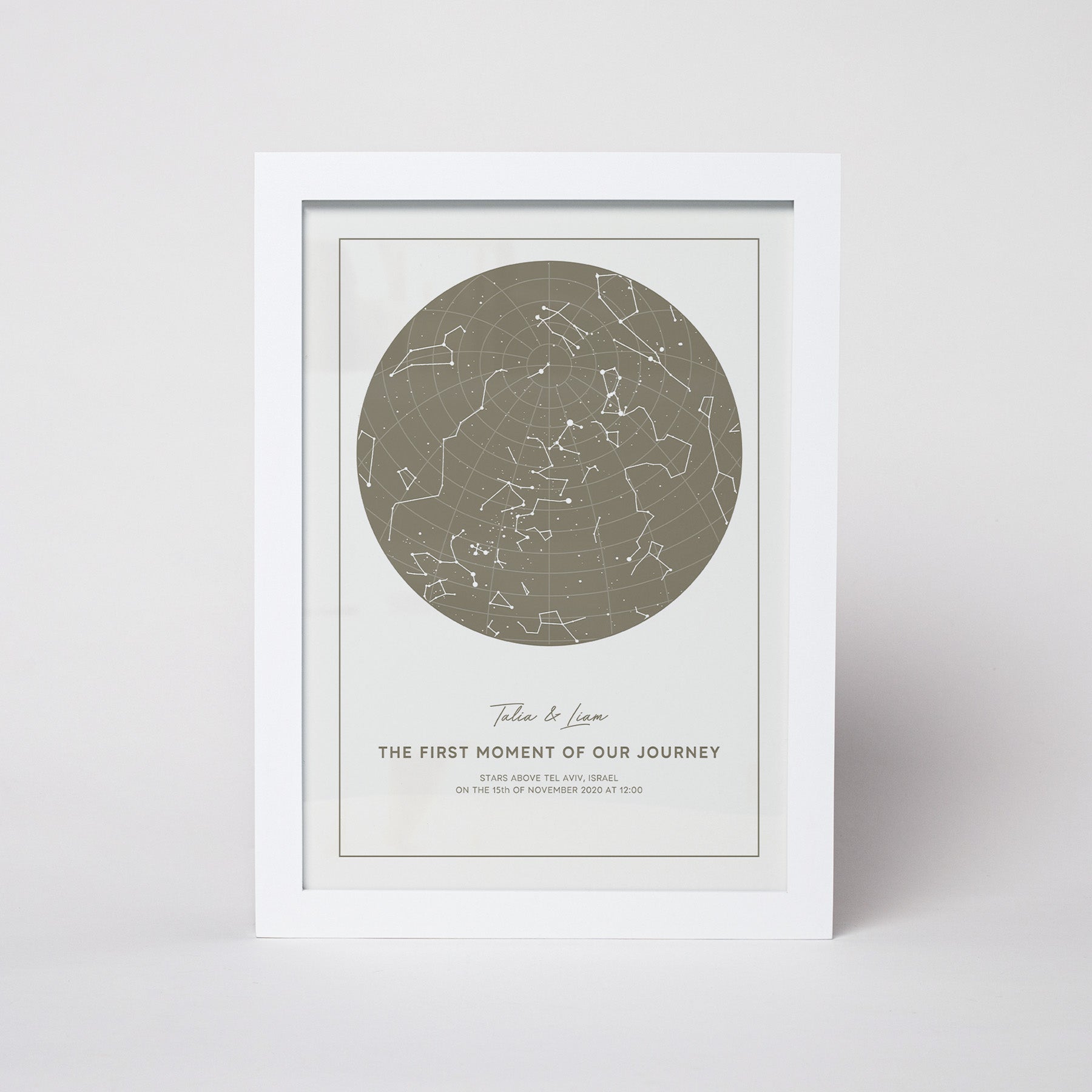 מפת כוכבים דגם Cool Sage