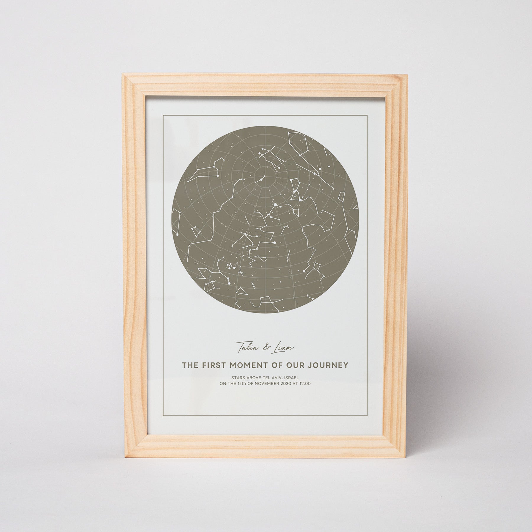 מפת כוכבים דגם Cool Sage