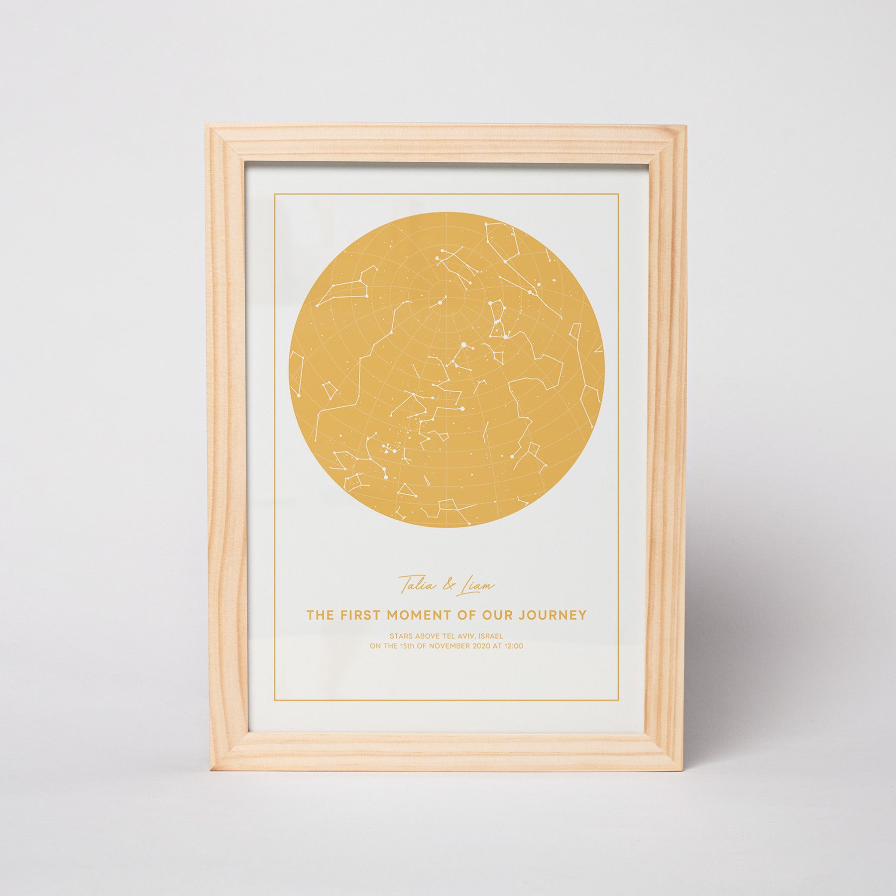 מפת כוכבים דגם Lemonade