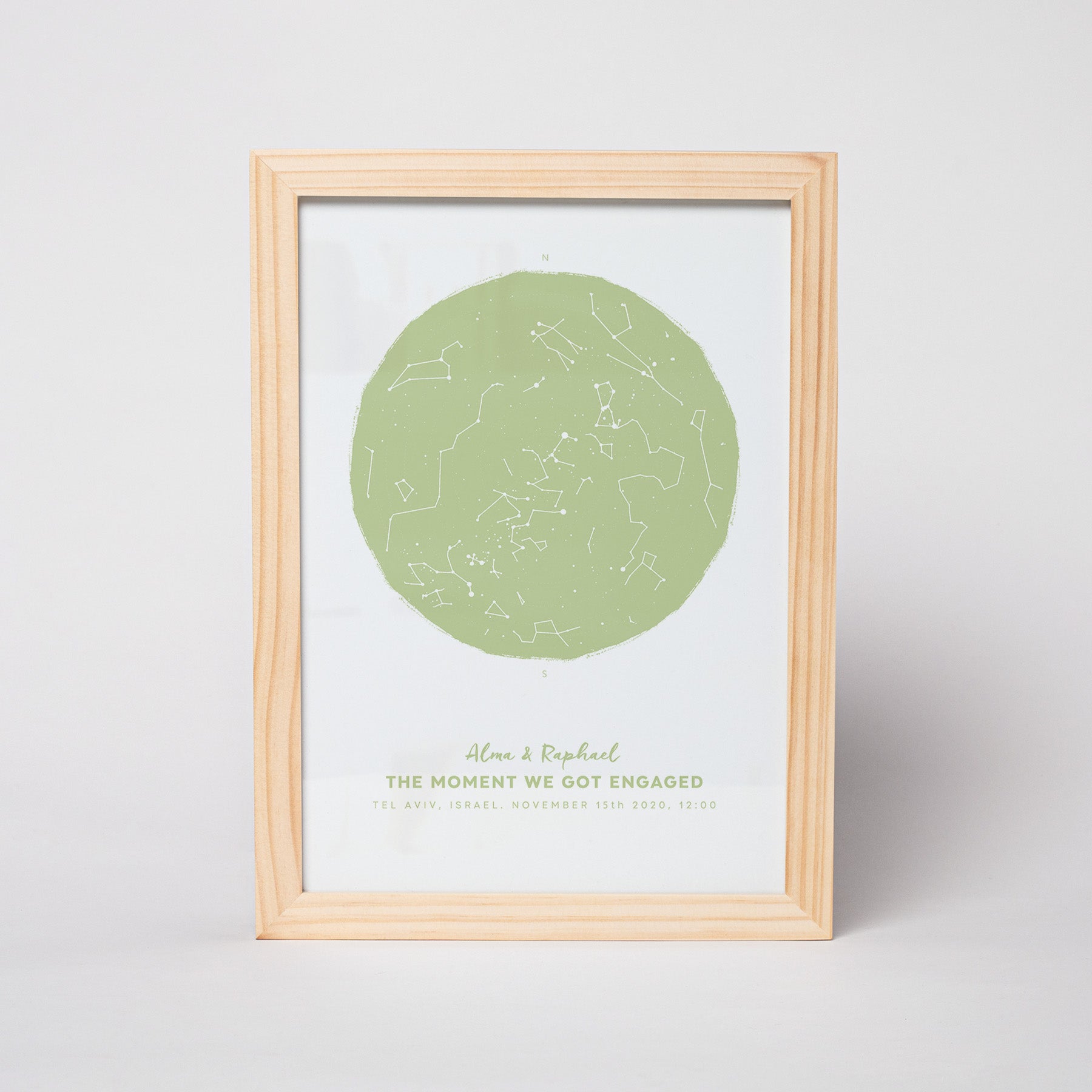 מפת כוכבים דגם Lemongrass