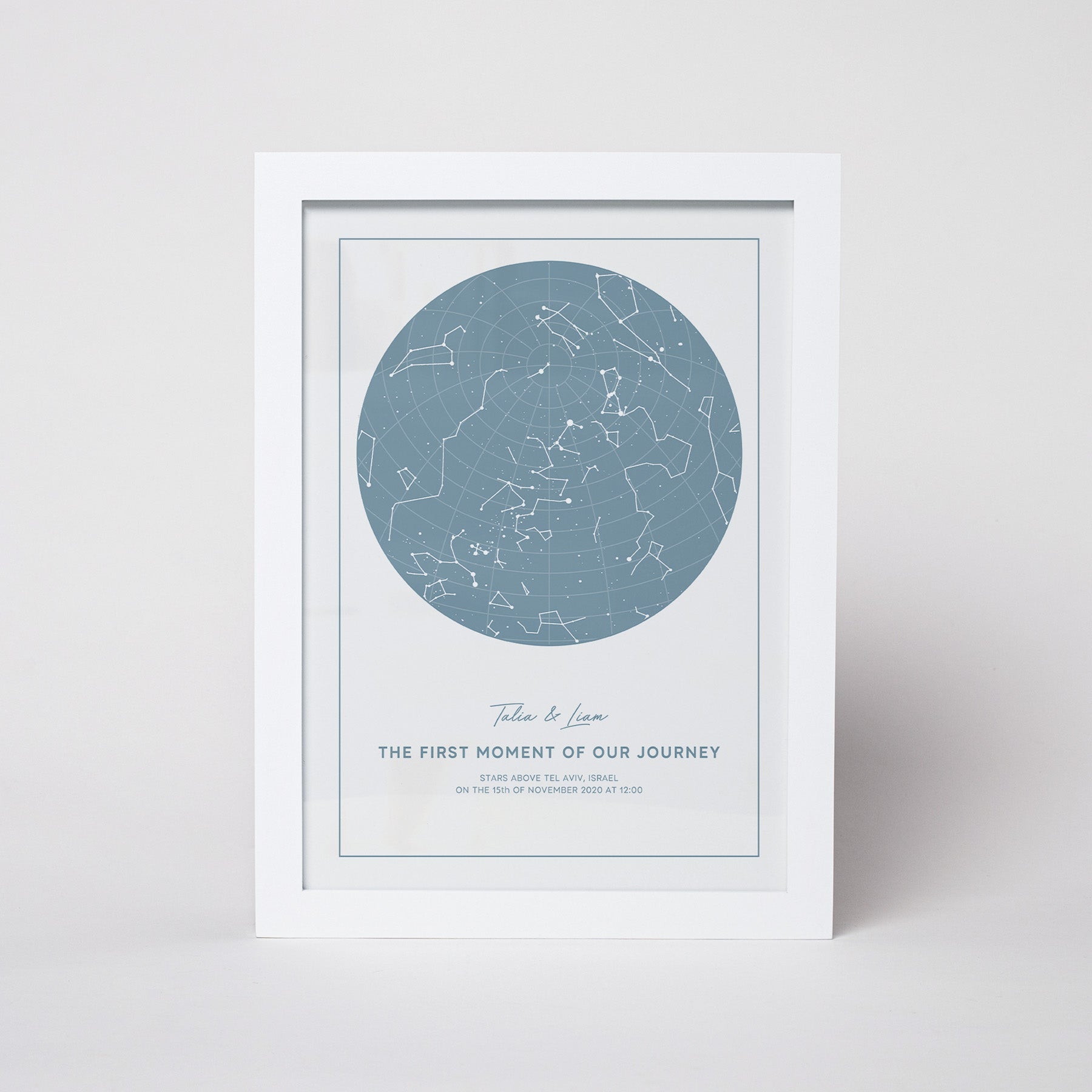 מפת כוכבים דגם Light Blue