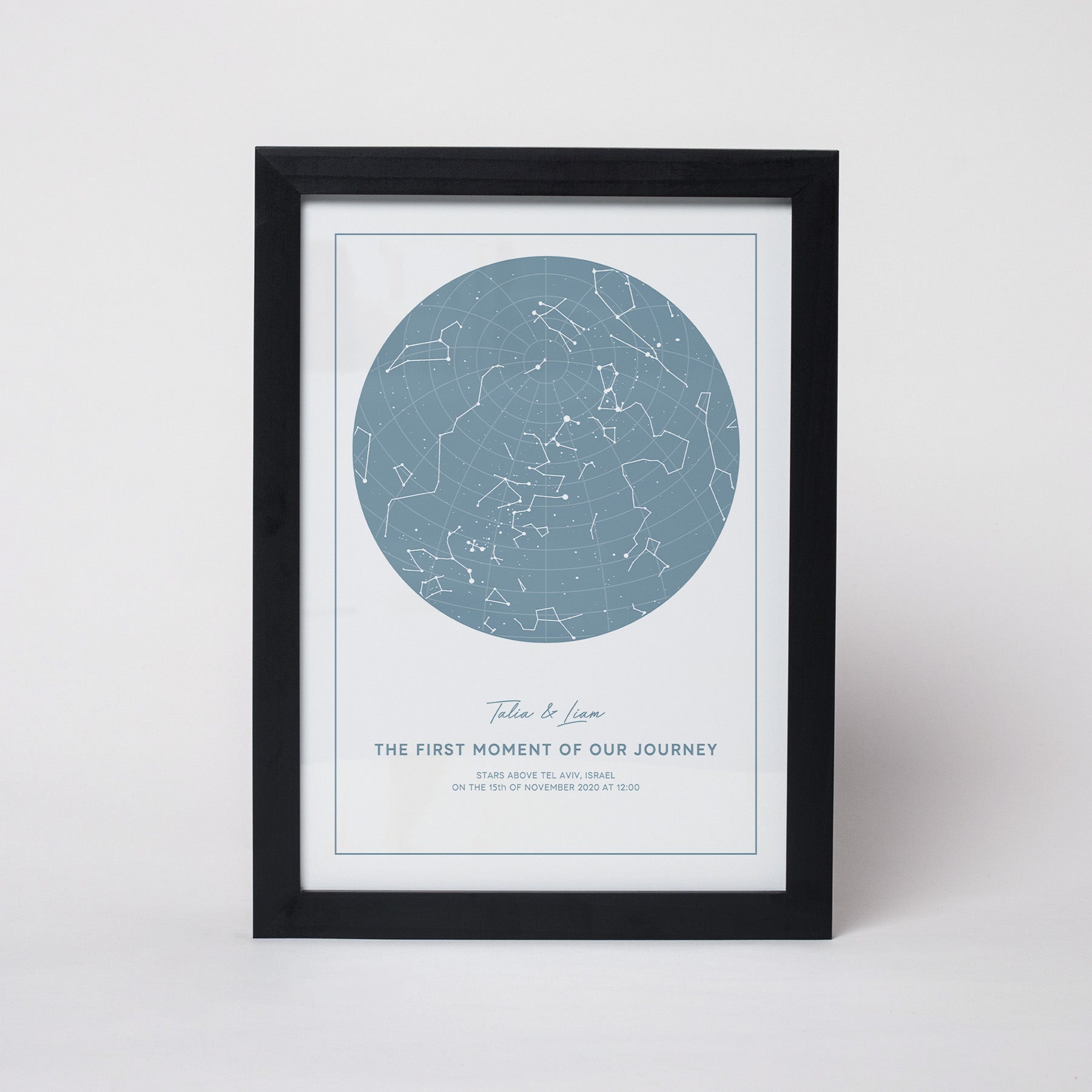 מפת כוכבים דגם Light Blue