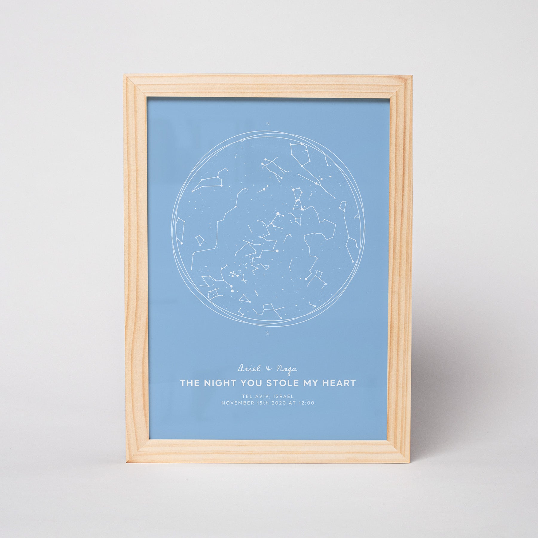 מפת כוכבים דגם Sky