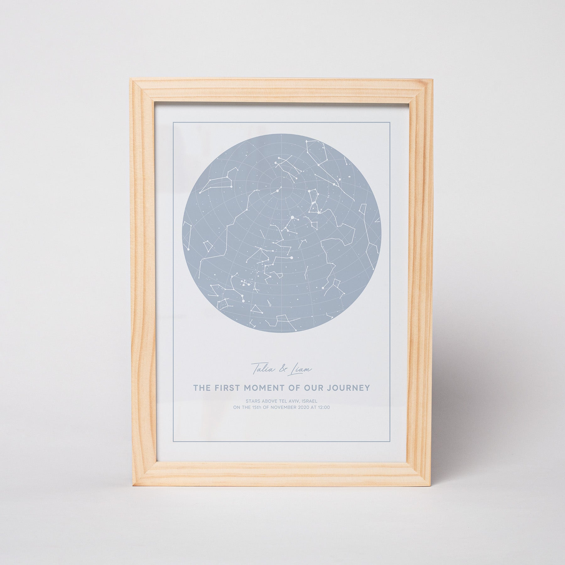 מפת כוכבים דגם Snow