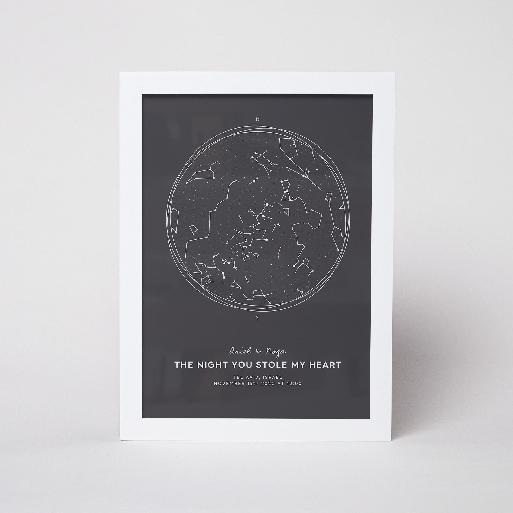 מפת כוכבים דגם Space Gray