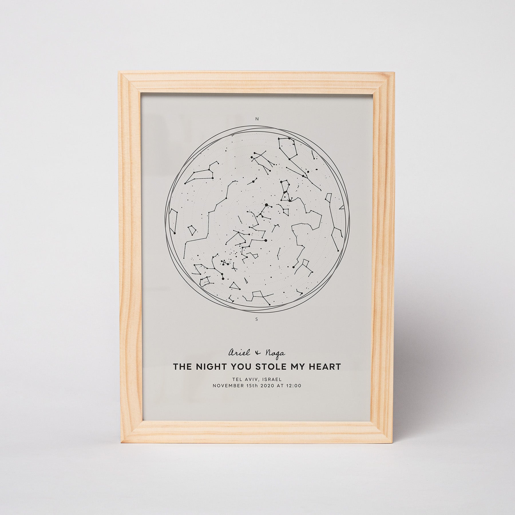 מפת כוכבים דגם Starlight