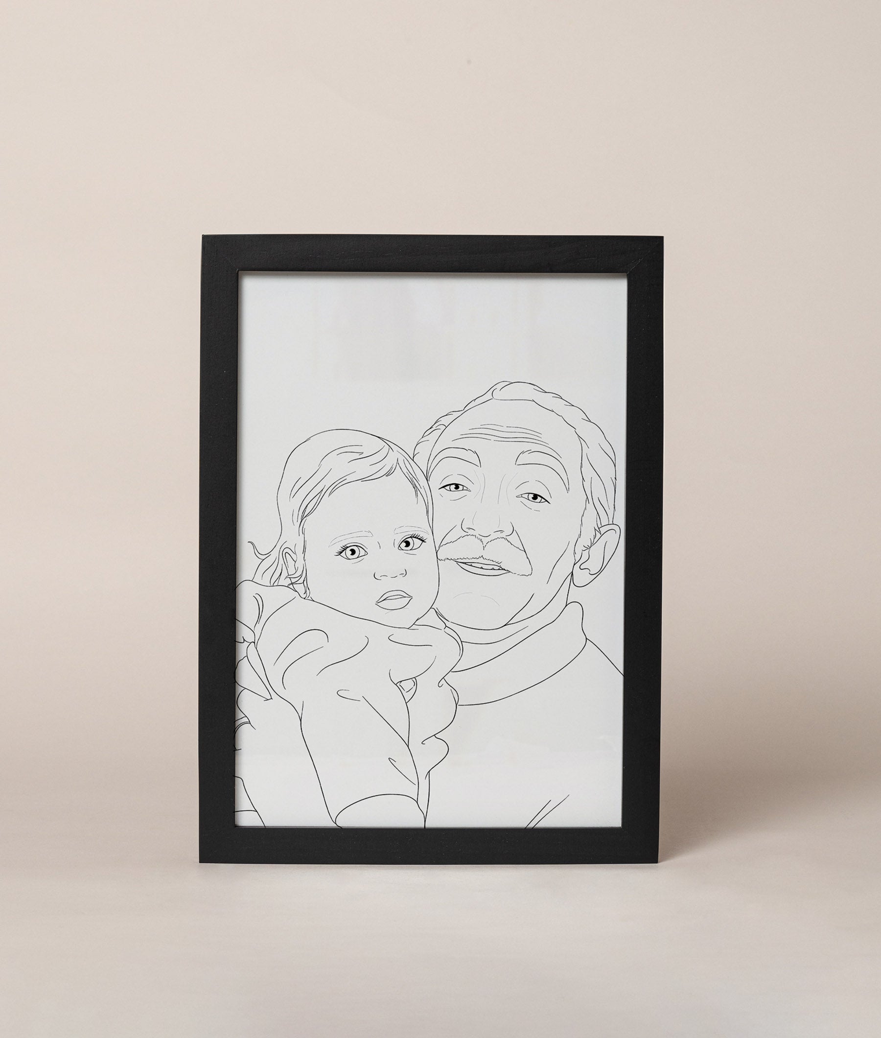 איור סבא ונכד/ה