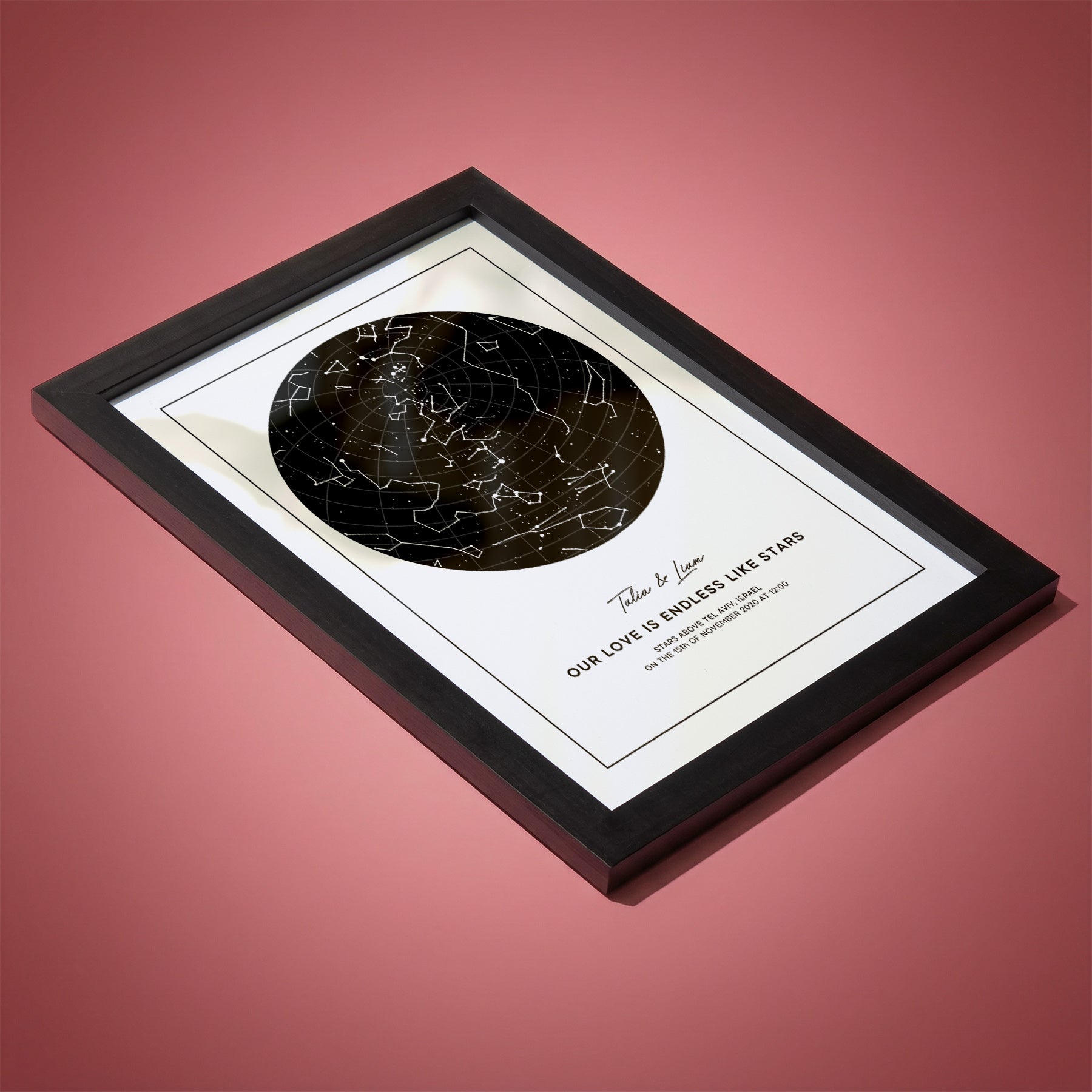 מפת כוכבים לולנטיין - מתנה ליום האהבה 2026